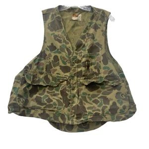 VTG Black Sheep Game Bird Camo Hunting Vest XL Pouch Dallas TX Buddy Schoellkopf